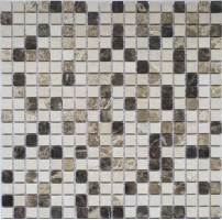 Мозаика Pixmosaic Каменная мозаика из камня 1.5x1.5 30.5x30.5 KG-15.33P