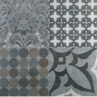 Декор Kerama Marazzi Королевская дорога обрезной орнамент серый 60x60 SG614720R