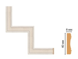 Декоративный угловой элемент Decomaster 187-1-14 (300x300 мм)