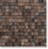 Мозаика Art and Natura Ceramica Marble Mosaic Dark Imperador 1.5x1.5 30.5x30.5