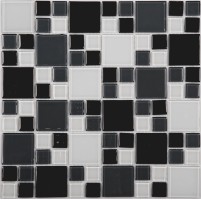 Мозаика NSmosaic Crystal Series стекло 2.3x2.3 4.8x4.8 30x30 JF-202