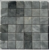 Мозаика Pixmosaic Каменная мозаика из мрамора Ice Grey на сетке 30.5x30.5 PIX338