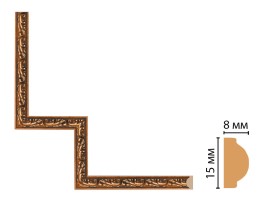 Декоративный угловой элемент Decomaster 130-1-1223 (200x200 мм)