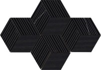 Мозаика Ceramiche Piemme Majestic Cube Royal Nero Nat 30x30 02646