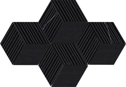 Мозаика Ceramiche Piemme Majestic Cube Royal Nero Nat 30x30 02646