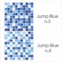 Стеклянная мозаика Bonaparte Jump Blue №3 2.5x2.5 30x30