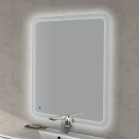 Зеркало со встроенной LED подсветкой и сенсорным выключателем Touch system реверсивное Cezares 74x90 44998