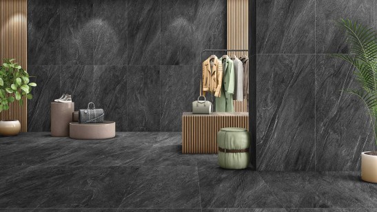 Керамогранит Global Tile Ultra Черный 60x120 GT1206019705MDGR