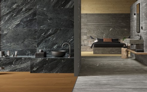 Керамогранит Global Tile Ultra Черный 60x120 GT1206019705MDGR