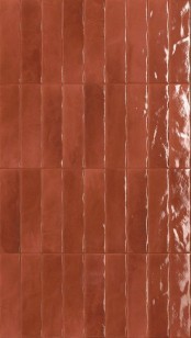 Керамогранит Fap Ceramiche Glim Rossocuor Brillante 6x24 настенный fRMW