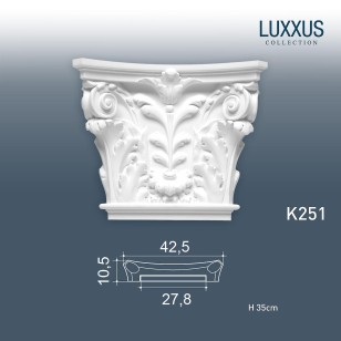 Капитель пилястры Orac Decor Luxxus K251 (43x9x35.5 см)