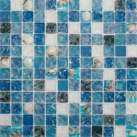 Мозаика Pixmosaic Glass Голубая 2.3x2.3 30x30 SZ002