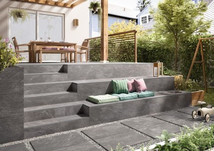 Керамогранит Lifebrick Outdoor Blanche Anthracite 60x90 09Bl.Anthracite