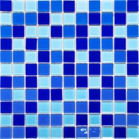 Мозаика Pixmosaic Glass Стекляная Синяя 2.5х2.5 30x30 С9031