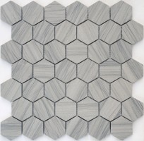 Мозаика Caramelle Mosaic Pietrine Hexagonal Marmara Grey Pol hex 28.9x29.2