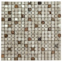 Мозаика NSmosaic Stone Series камень полированный 1.5x1.5 30.5x30.5 K-731