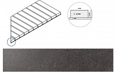 Решетка Italon Contempora X2 Carbon Griglia Stream 20 Dx 25x60 правая 620090000524