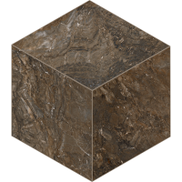 Мозаика Estima Bernini Dark Brown Cube неполированная 25x29 BR04