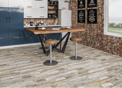 Керамогранит Global Tile Stain Коричневый 15x60 15ST0065