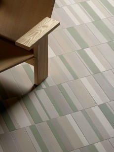 Керамогранит Mutina Piano Blanc Blue Vert 7.5x30 BOPI03