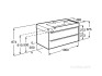 Тумба под раковину Roca Inspira 49.8x100x67.5 857002403