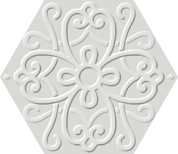 Керамогранит ITT Ceramic Flora Hexa White 23.2x26.7