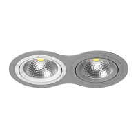 Комплект из светильника и рамки Lightstar Intero 111 Double Round (217929+217906+217909) i9290609