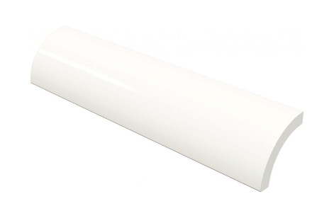 Pool Tile Radial External White Smooth