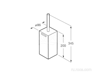 Ёршик Roca Rubik 8.6x8.6x34.5 816852024