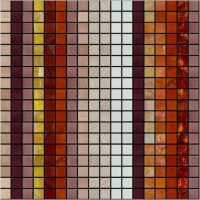 Мозаика Art and Natura Ceramica Stringhe Mosaic Di Fuoco 1 29.5x29.5 SDFU1