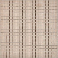 Мозаика Pixmosaic Каменная мозаика из мрамора Crema Nova на сетке 30.5x30.5 PIX229