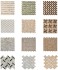 Мозаика Pixmosaic Каменная мозаика из мрамора Crema Nova на сетке 30.5x30.5 PIX230