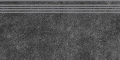 Ступень Kerama Marazzi Королевская Дорога Чёрная Обрезная 30x60 SG615020R/GR