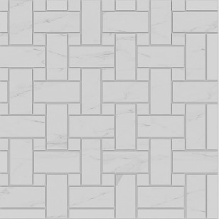 Мозаика Estima Alba White Intreccio полированная 33x33 AB01