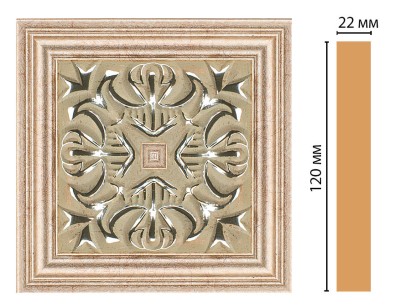 Вставка цветная Decomaster D208-59 (120x120x22 мм)