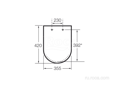 Сиденье для унитаза Roca Dama-N 80178C004