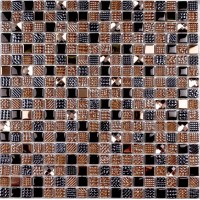 Стеклянная мозаика Bonaparte Crystal Brown 1.5x1.5 30x30