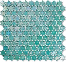 Стеклянная мозаика Sicis Neoglass Petites Fleurs F13 Water Lily 29.3x31.6 N039710