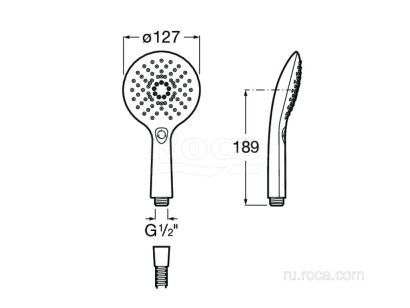 Душевая насадка Roca Plenum 5B1L11CB0