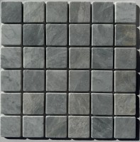 Мозаика Pixmosaic Каменная мозаика из мрамора Ice Grey на сетке 30.5x30.5 PIX337