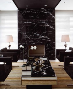Керамогранит Levantina Nero Marquina Negro Primera Marbl Slab 30.5x61 n048394