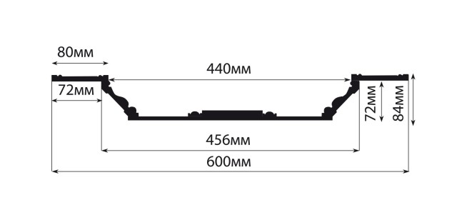 Кессон Decomaster KS61-115 (600x600x84 мм)