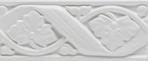 Бордюр Ceramiche Grazia Boiserie Gemme Bianco Craquele 8x20 GE05