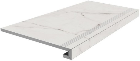 Ступень Kerama Marazzi Монте Тиберио бежевый светлый лаппатированный 33x80 SG850092R/GCF