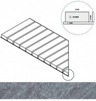 Решетка Italon Genesis Х2 Silver Griglia Stream 20 Sx 25x60 левая 620090000616