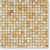 Мозаика Art and Natura Ceramica Marble Mosaic Onix Miele 1.5x1.5 30.5x30.5