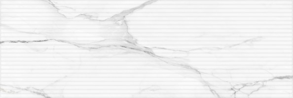 Плитка Gracia Ceramica Fjord Marble Gloss White белый 02 30х90 настенная 010100001301