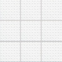 Мозаика Rako Pool белая матовая рельефная 10x10 GRH0K223