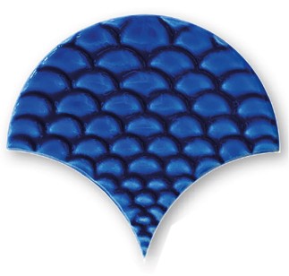 Плитка Maritima Ceramics Escama Azul Marino Relieve 14x16 настенная
