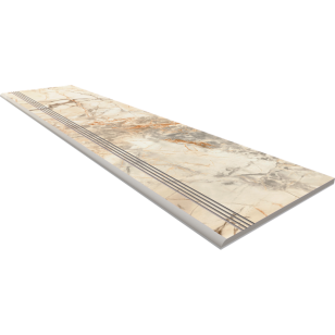 Ступень Estima Marble Onlygres полированная с насечками 30x120 MOG301